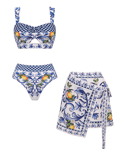Swimsuit and short skirt / XL