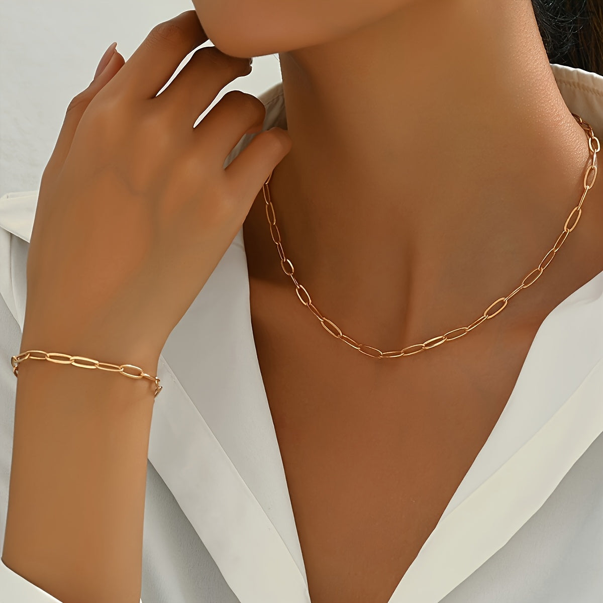 Gold finish chain