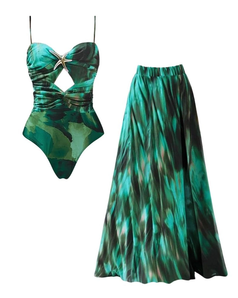 Swimsuit and skirt / XL