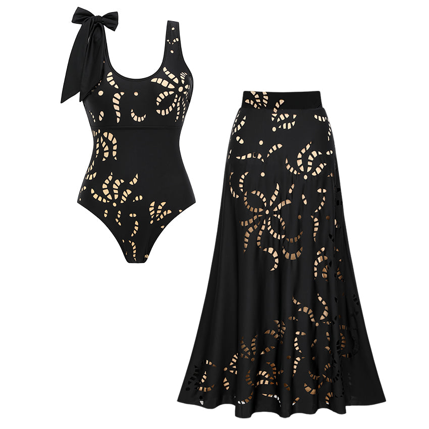 Swimsuit and skirt / XL
