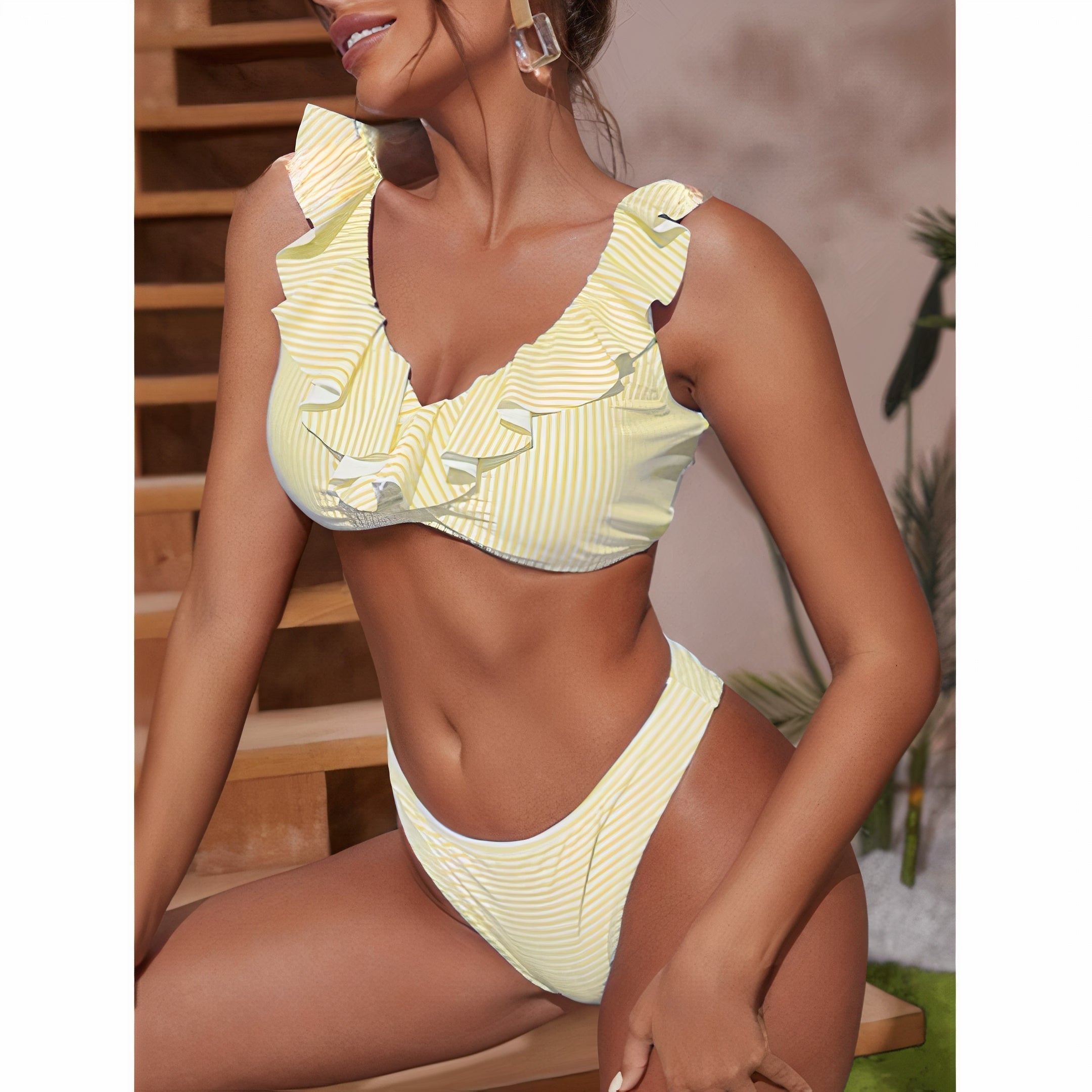 Yellow & White / L/US 10