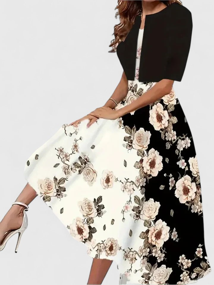 Black-big Floral / 2XL