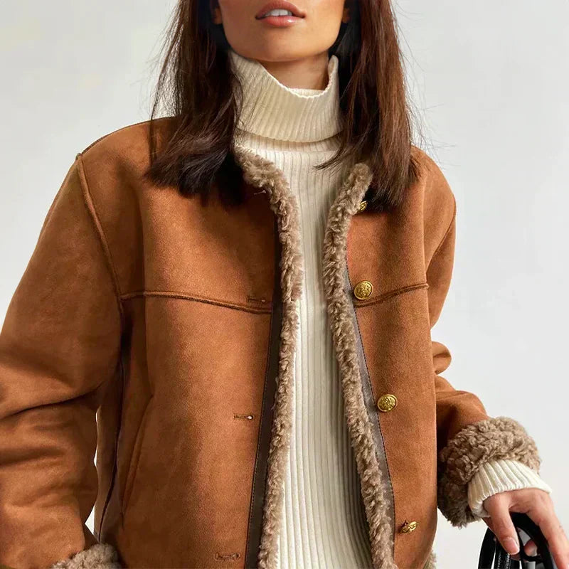 Edith™ | Veste en Cuir Élégante