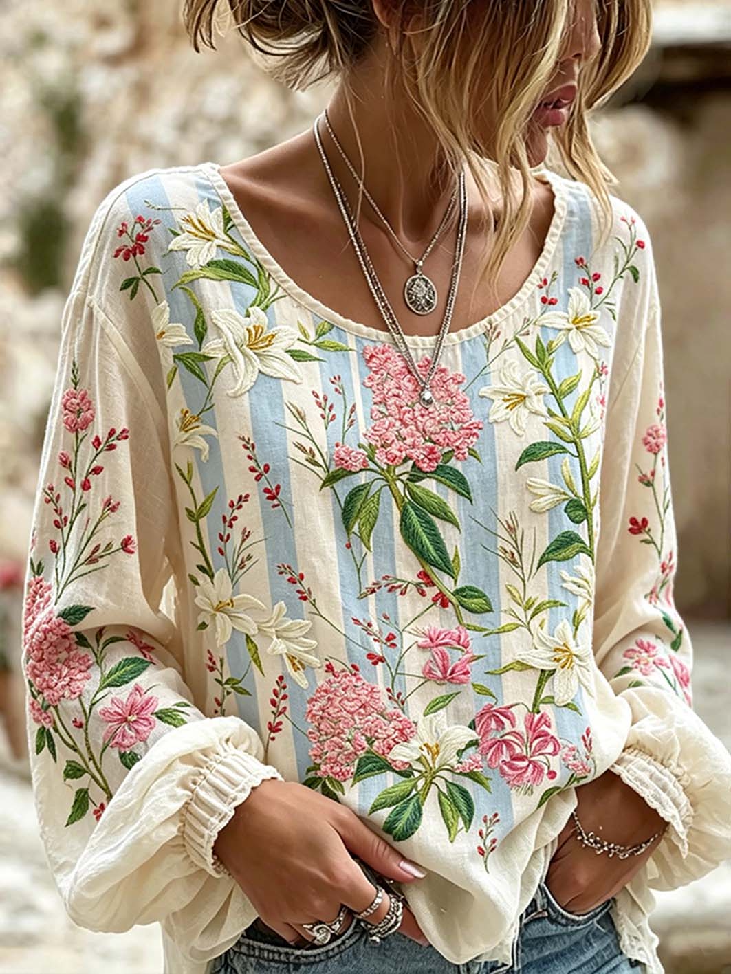 White-Blue / 5XL